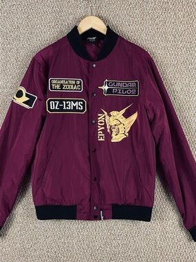 Atsuko Bomber Jacket Mens Small Mobile Suit Gundham Wing Epyon Pilot Anime R1